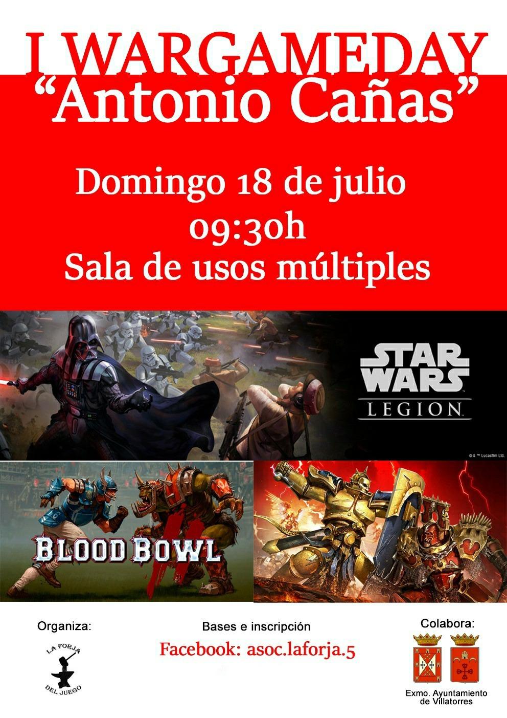 I Wargameday "Antonio Cañas" el 18 de julio