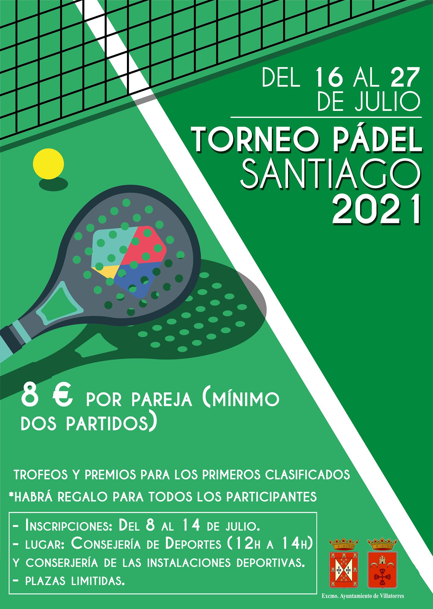 Abierta la inscripción al Torneo de Pádel Santiago 2021