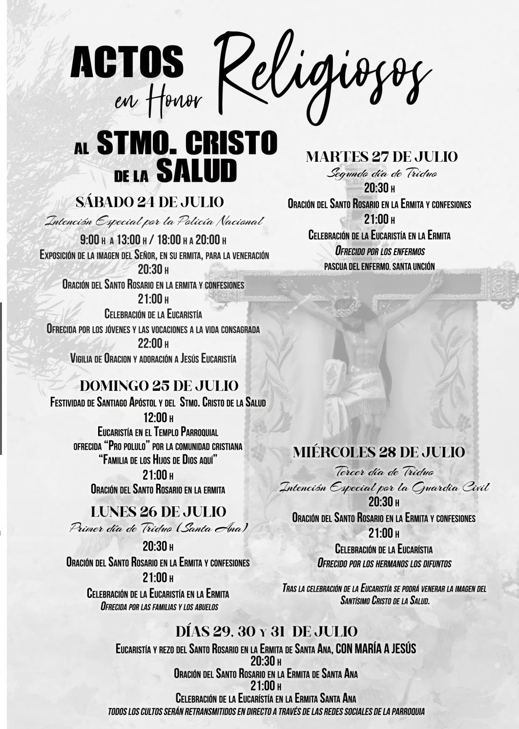 Actos religiosos Santiago 2021