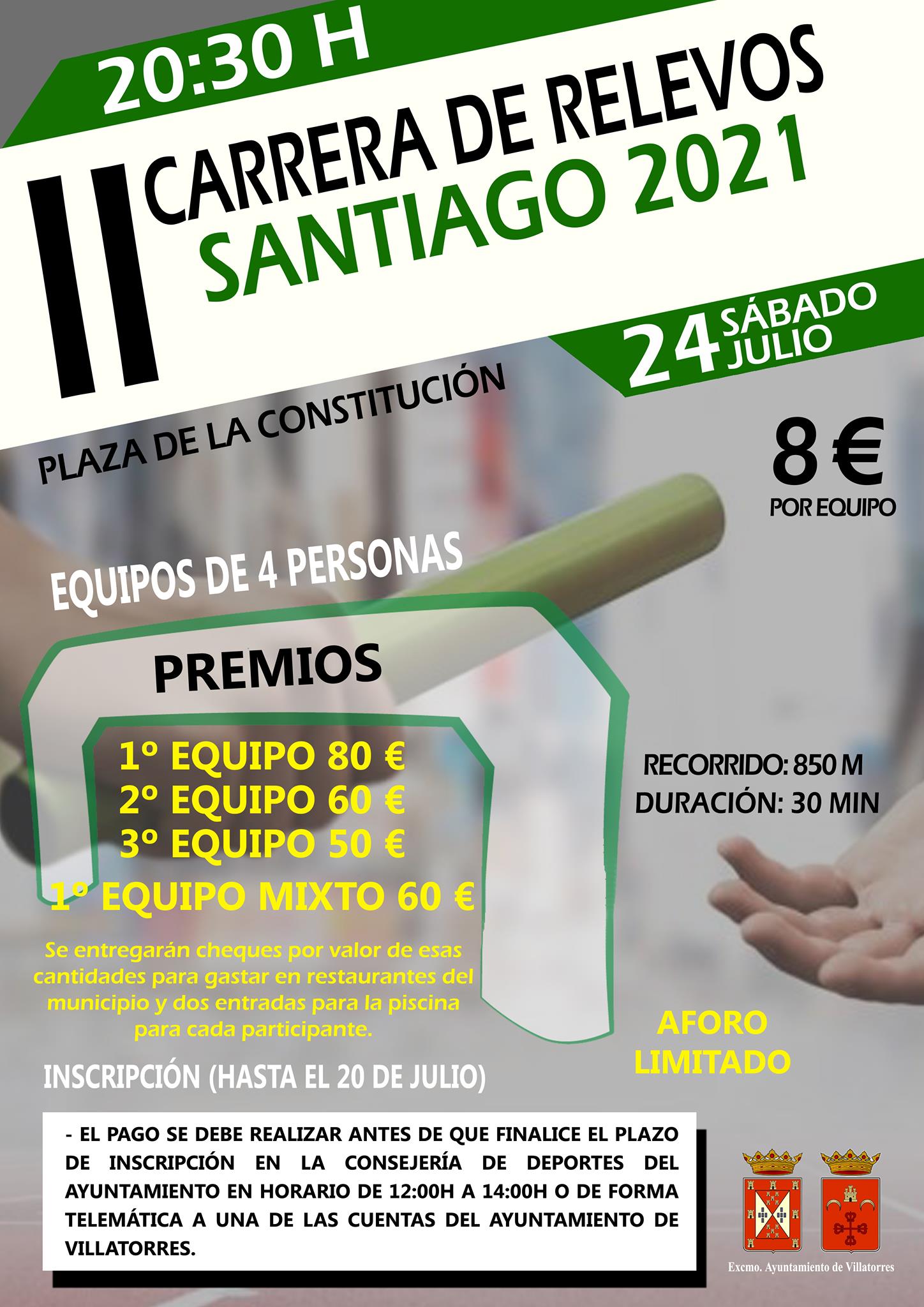 II Carrera de relevos Santiago 2021