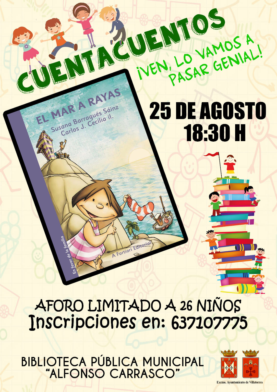 Cuentacuentos en biblioteca municipal