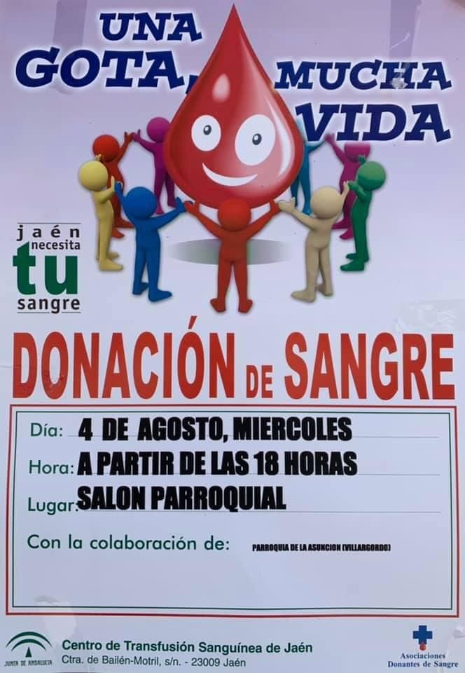 Donación de sangre 4 de agosto