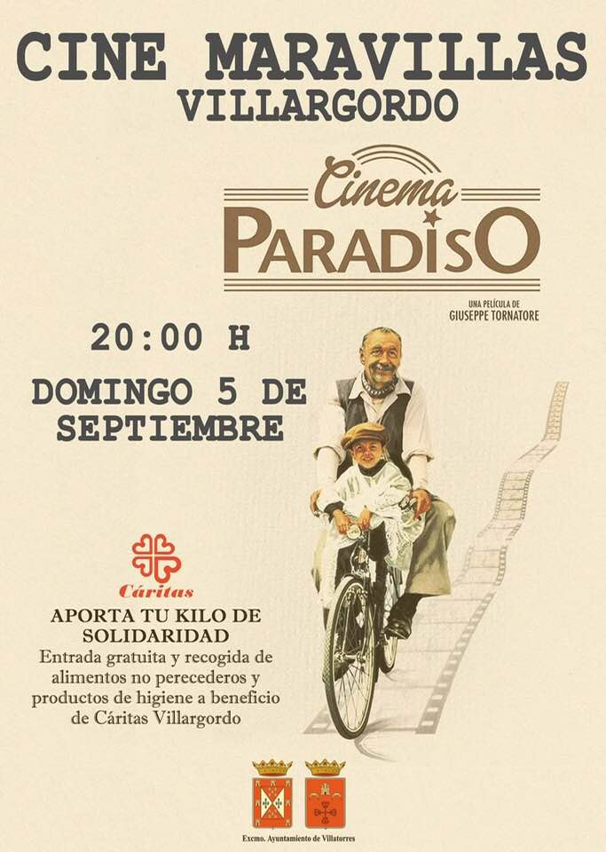 Proyección de la película Cinema Paradiso en Cine Maravillas
