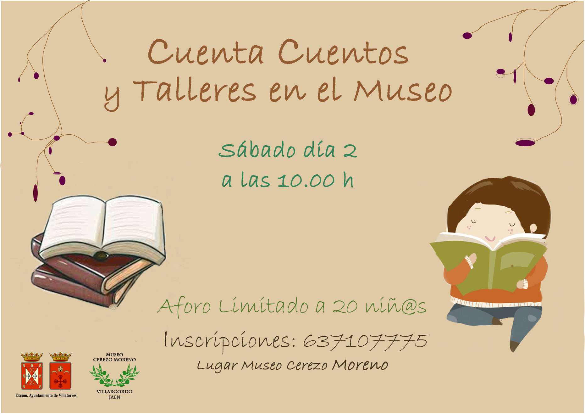 Cuentacuentos y Talleres en el Museo