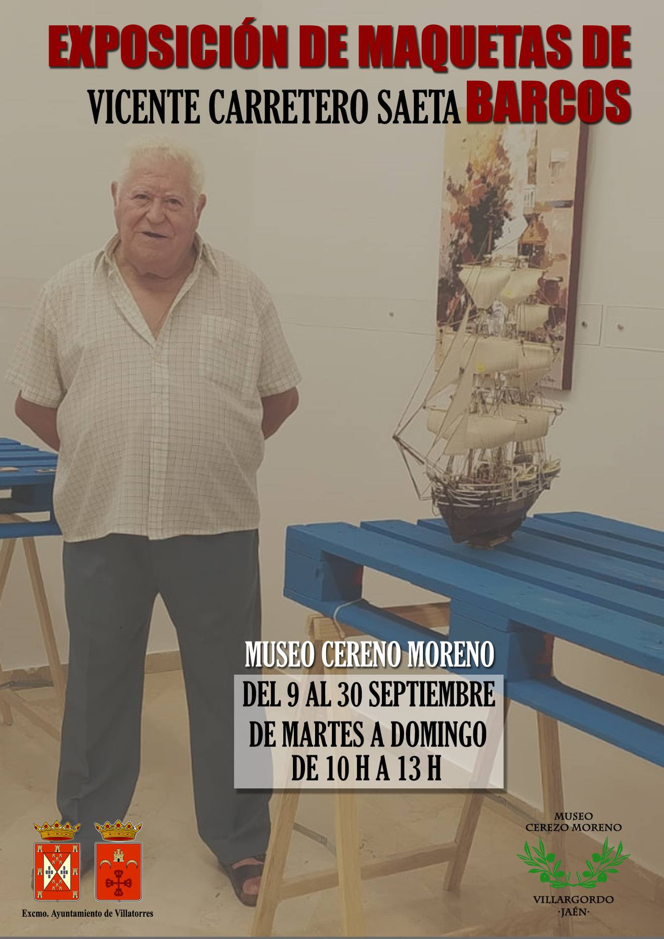 Exposición de maquetas de barcos de Vicente Carretero