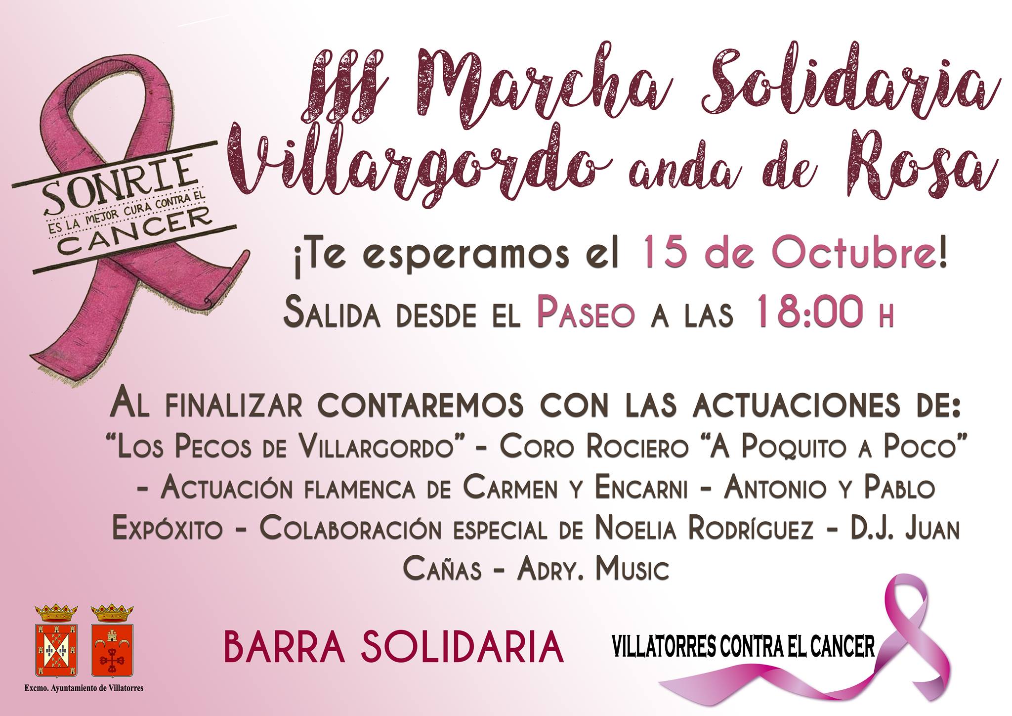 III Marcha Solidaria Villargordo anda de Rosa