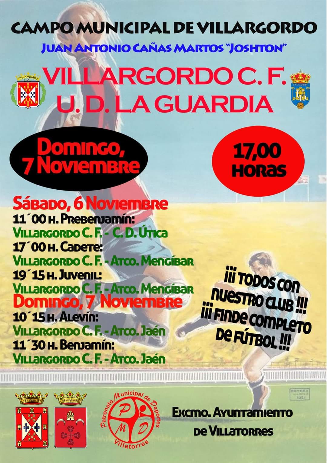 Fin de semana de Fútbol 6-7 Noviembre