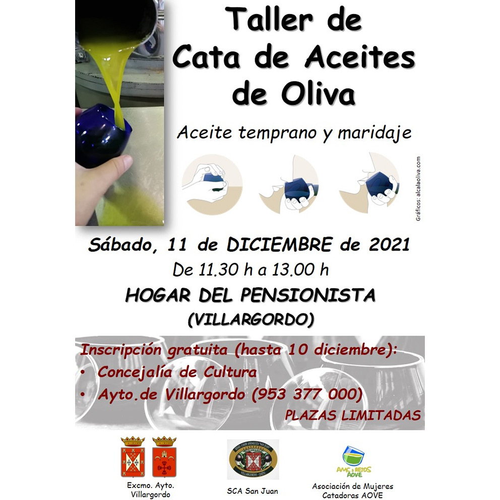 Abierta la inscripción al Taller de Cata de Aceites de Oliva