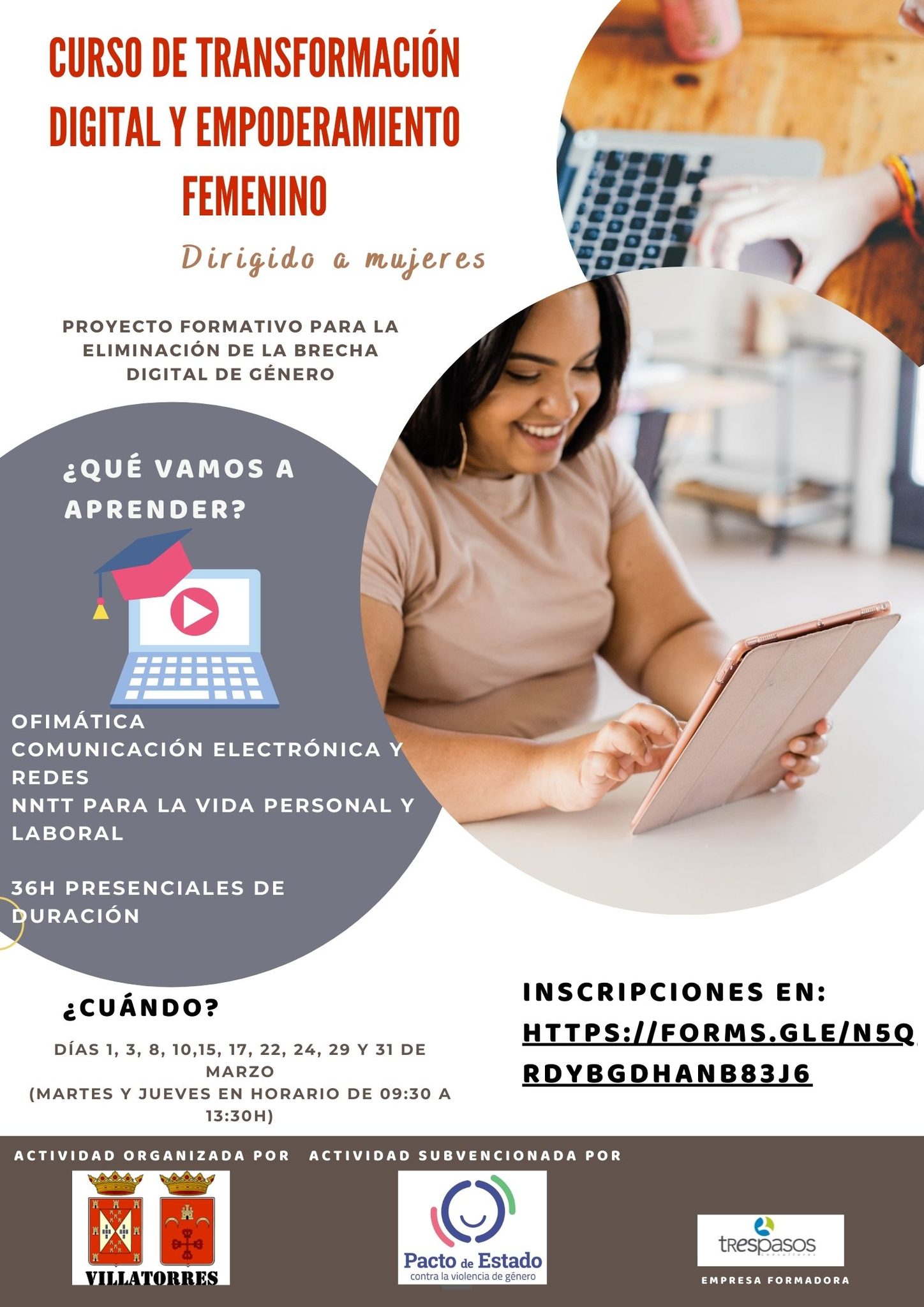 Curso de transformación digital y empoderamiento femenino
