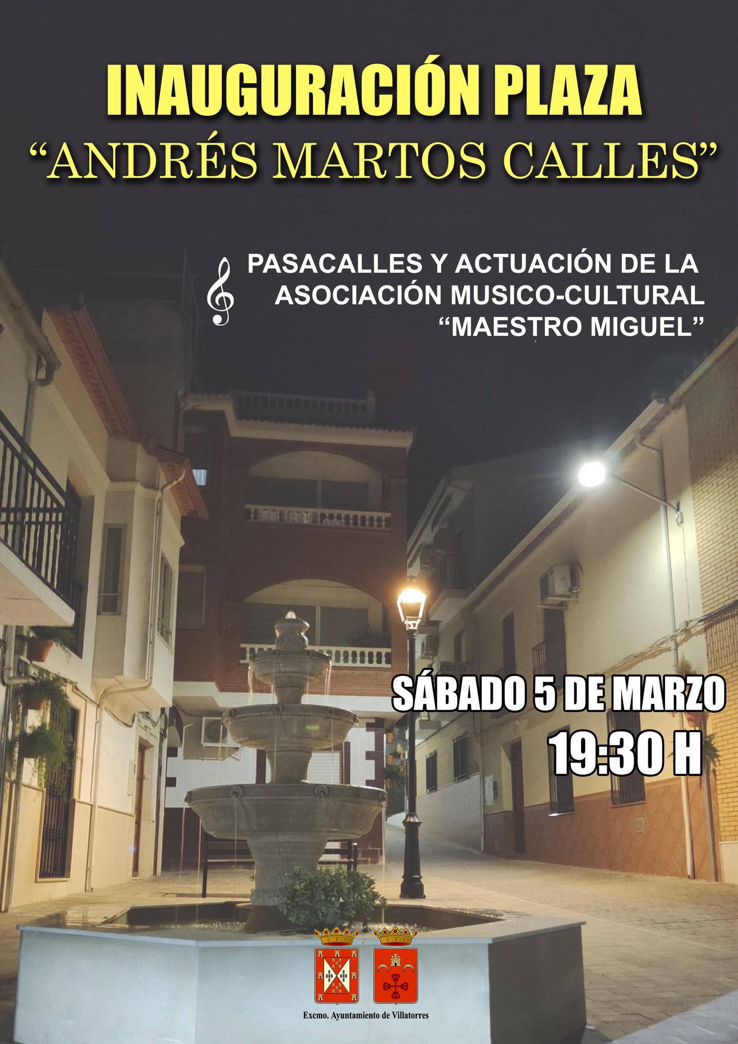 Inauguración Plaza Andrés Martos Calles