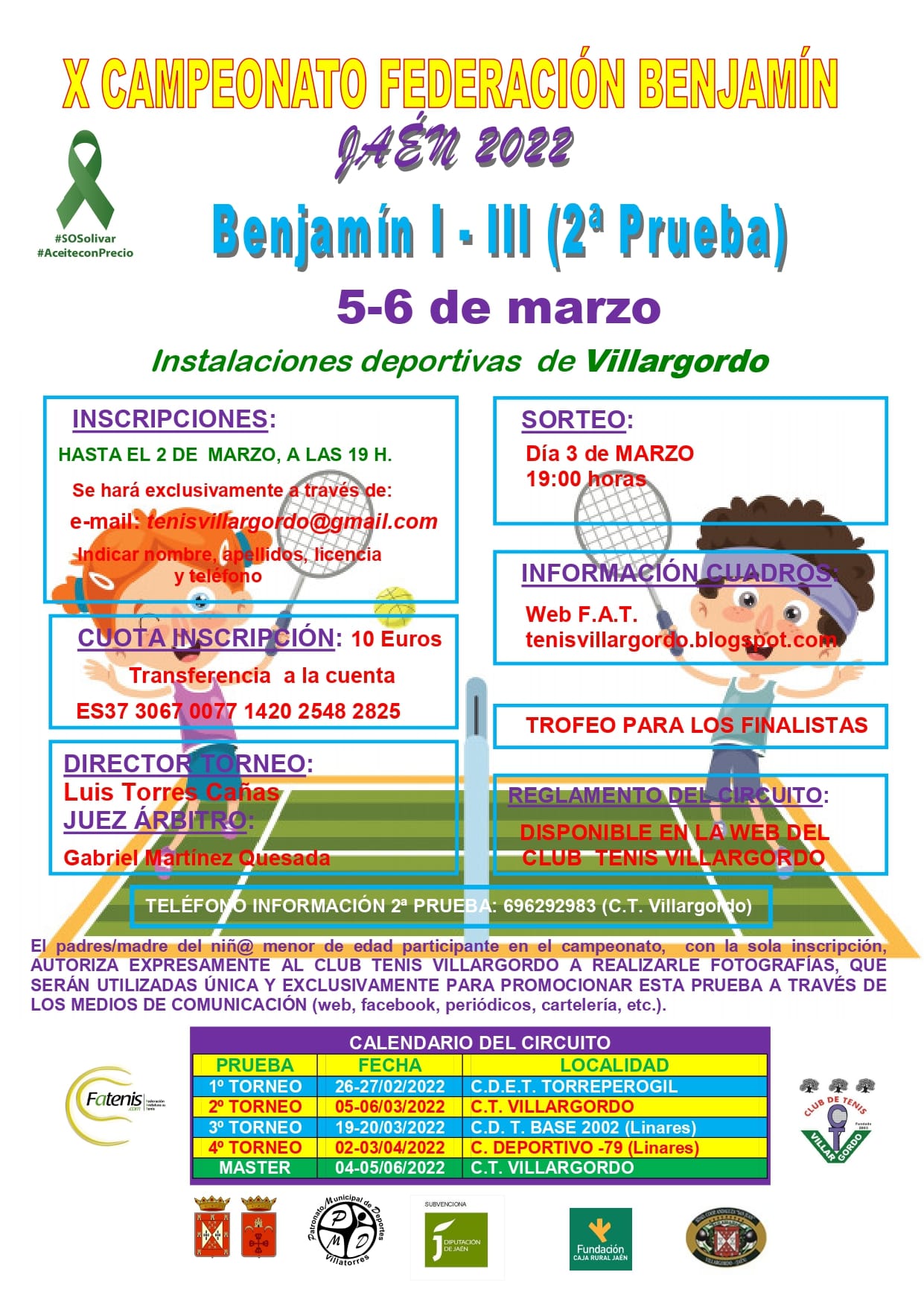 X Campeonato de Tenis Federación Benjamín