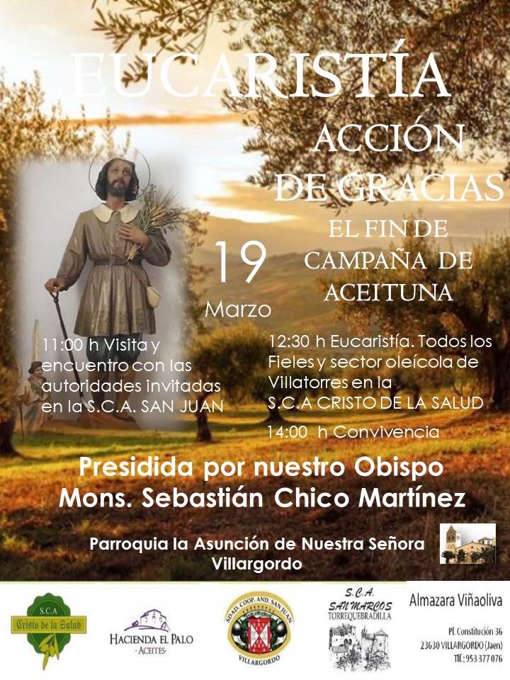 Eucaristía Acción de Gracias fin de la campaña de la aceituna