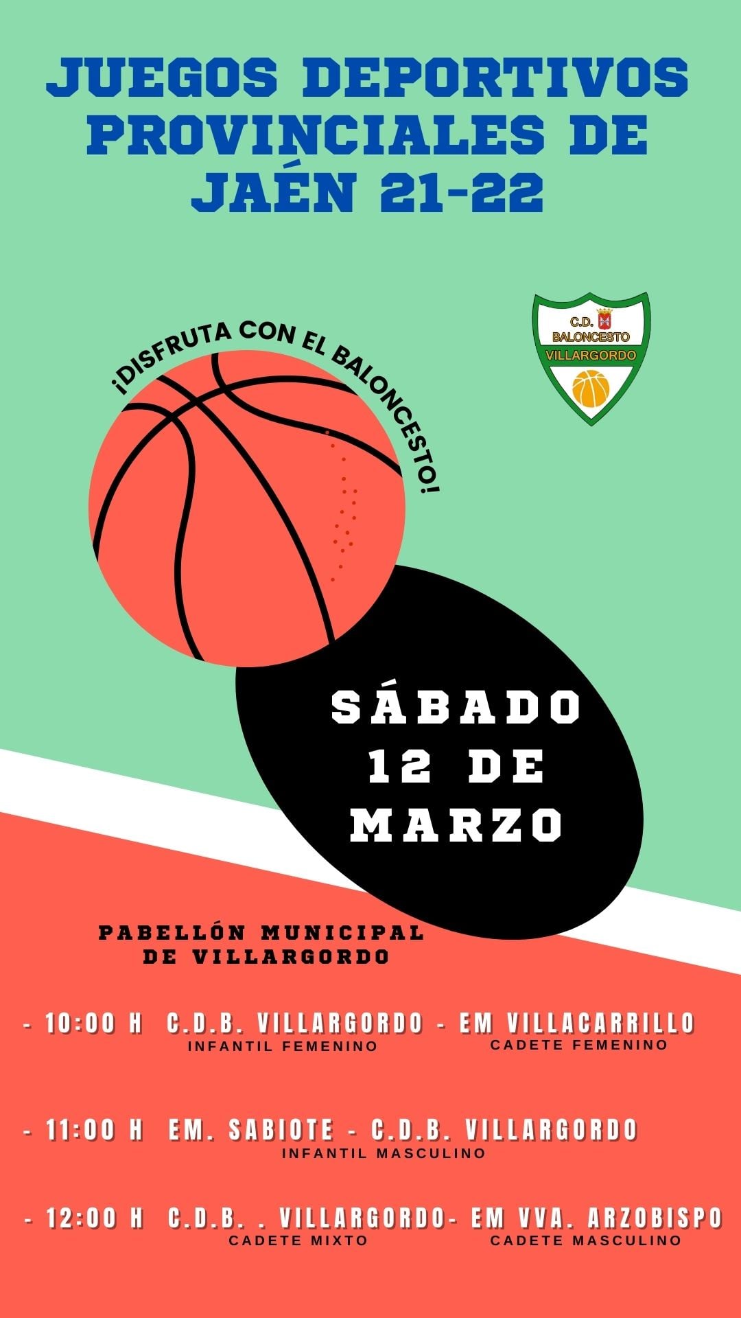 Juegos Deportivos Provinciales de Baloncesto 2021-2022