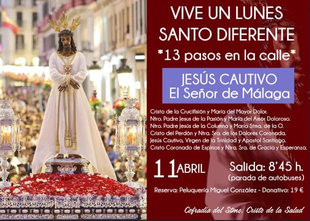Viaje el Lunes Santo a la Semana Santa de Málaga