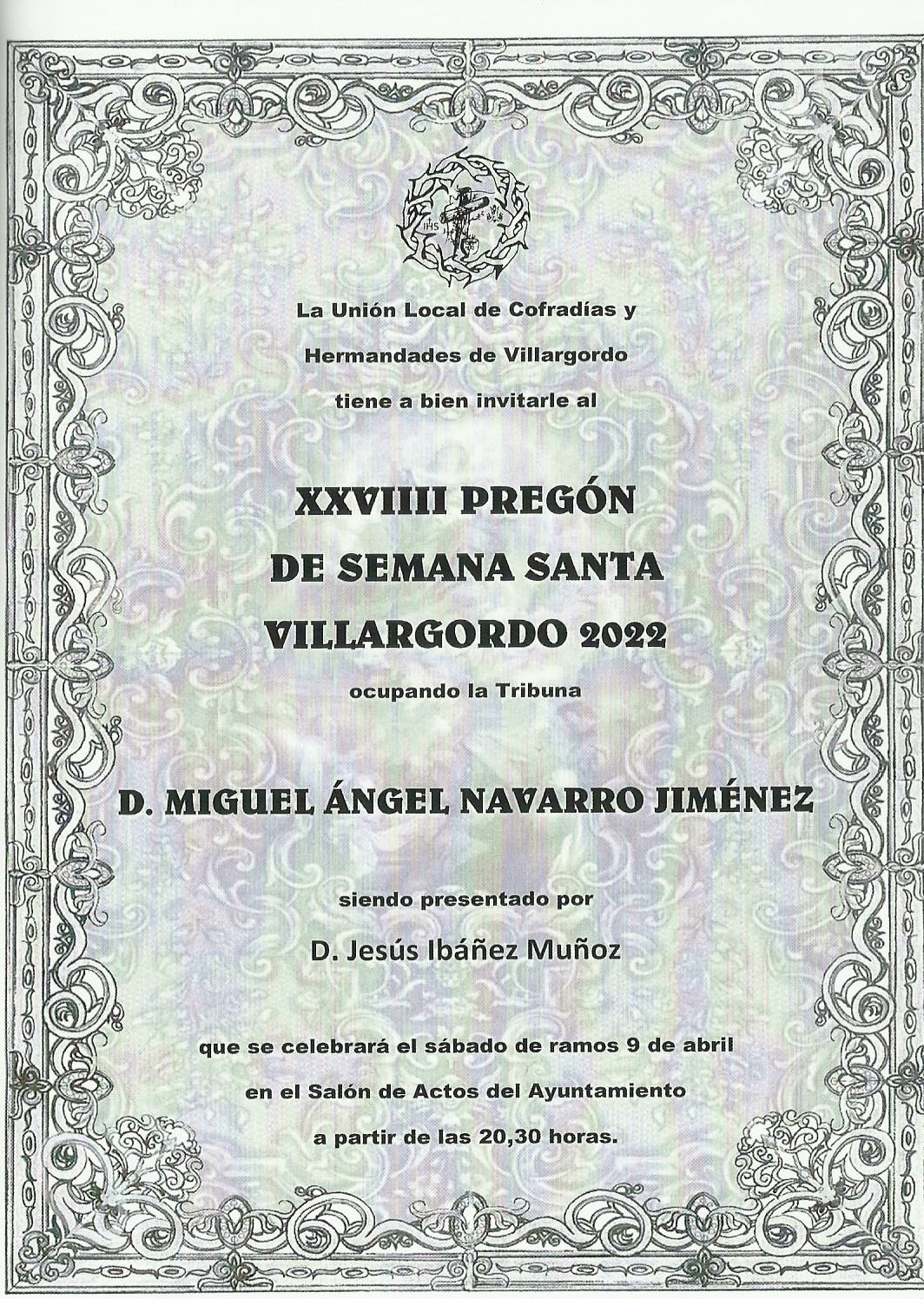Pregón de Semana Santa 2022