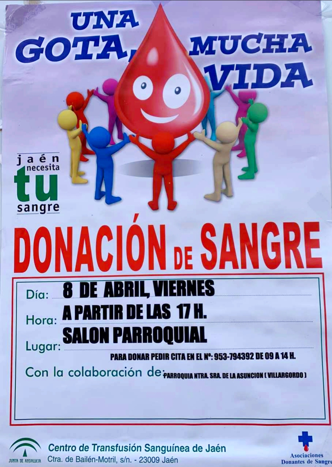 Donación de sangre 8 de abril
