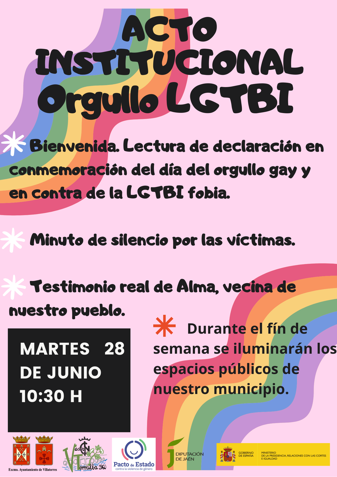 Acto Institucional apoyo LGTBI