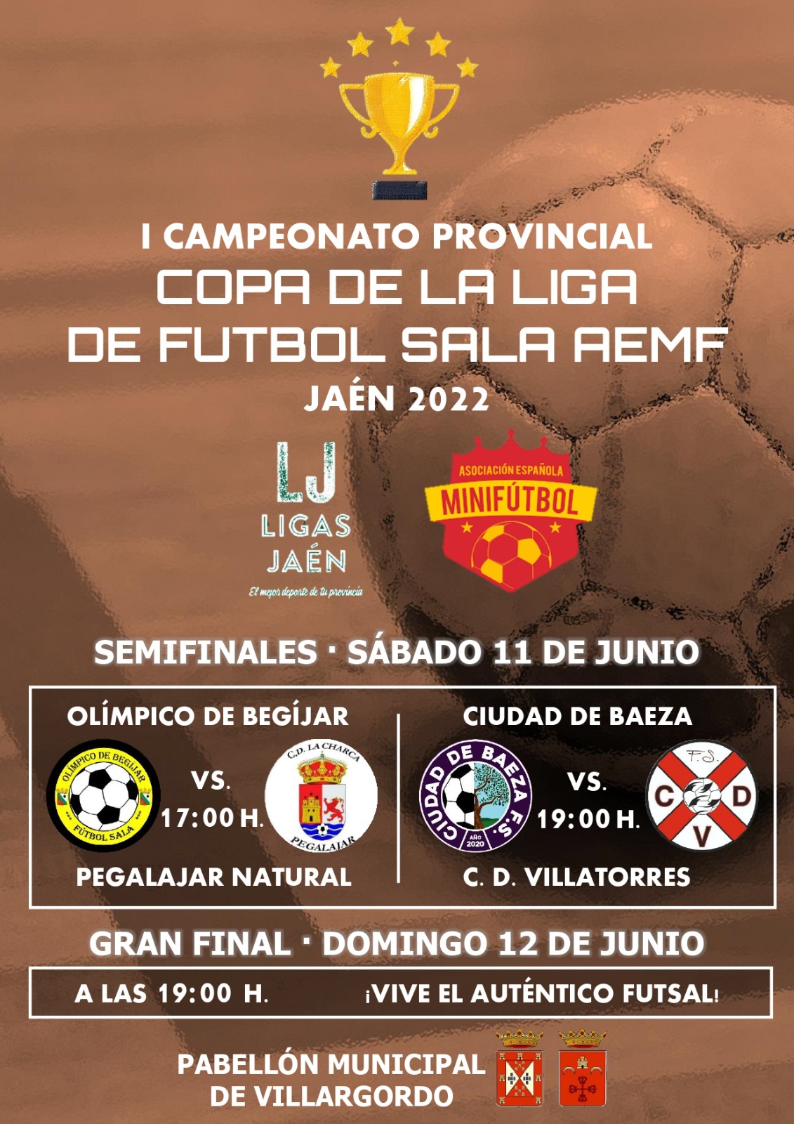 I Campeonato Provincial Copa de la Liga de Futbol Sala AEMF