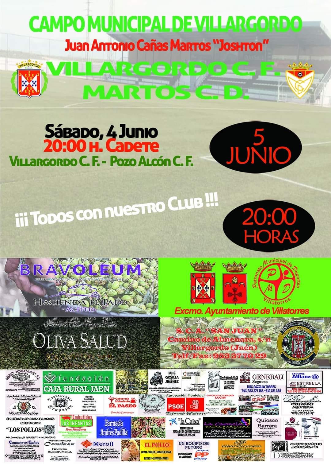 Partido de Fútbol Villargordo C.F - Martos C.D