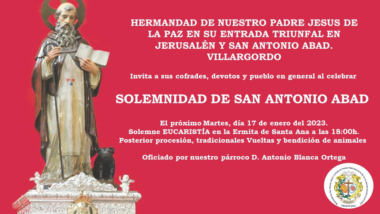 Solemnidad de San Antonio Abad