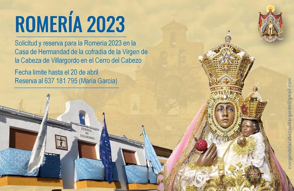 Solicitud y reserva Romería Virgen de la Cabeza 2023