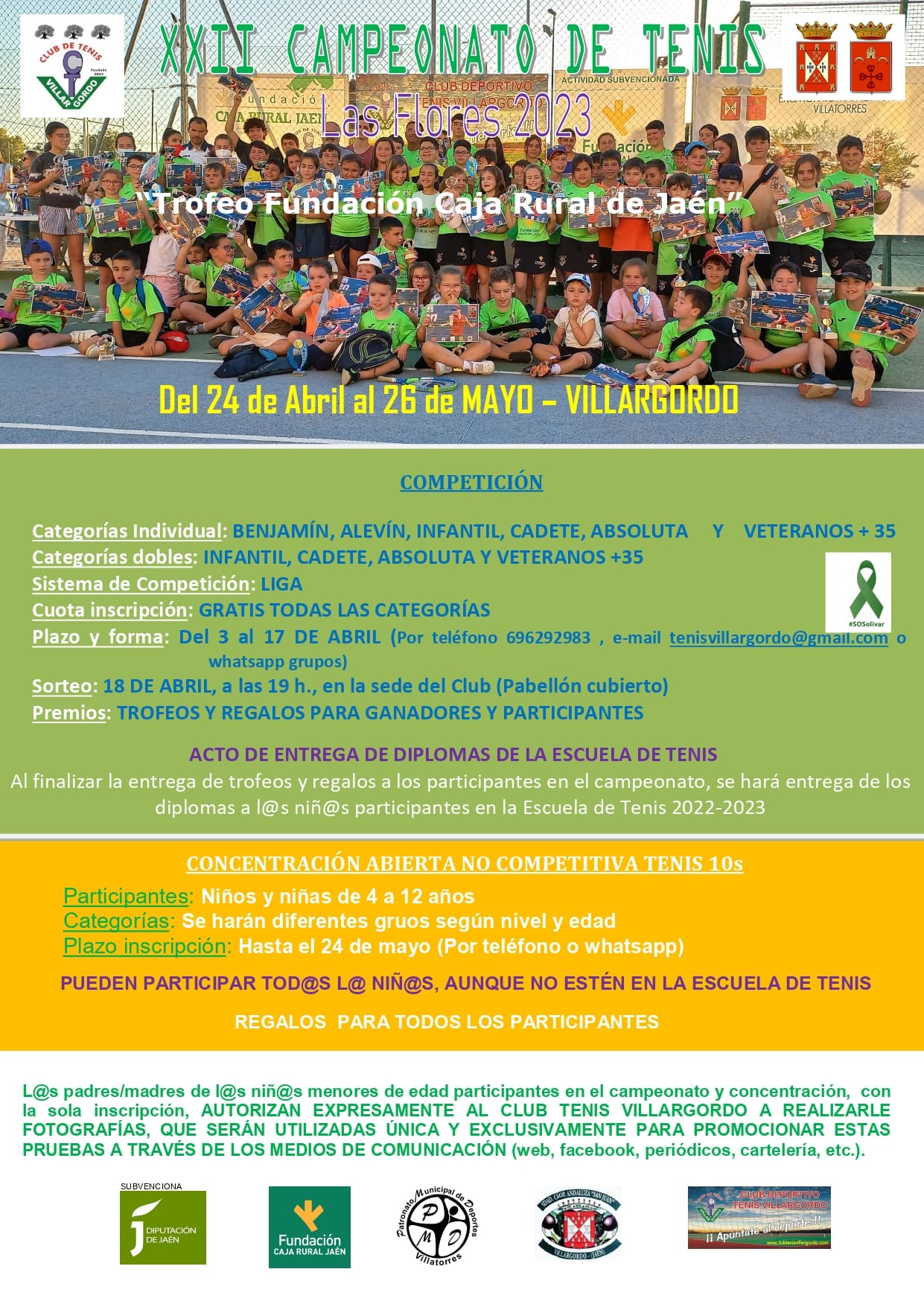 XXII Campeonato de Tenis Las Flores 2023