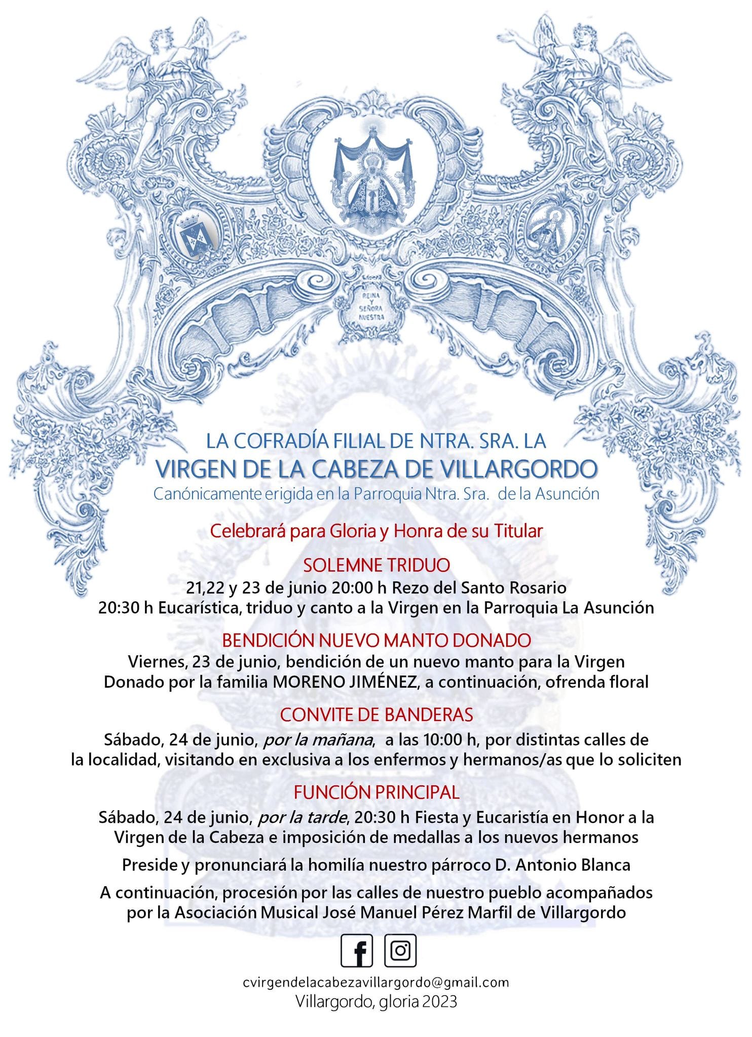 Actos de la Cofradía de la Virgen de la Cabeza 2023