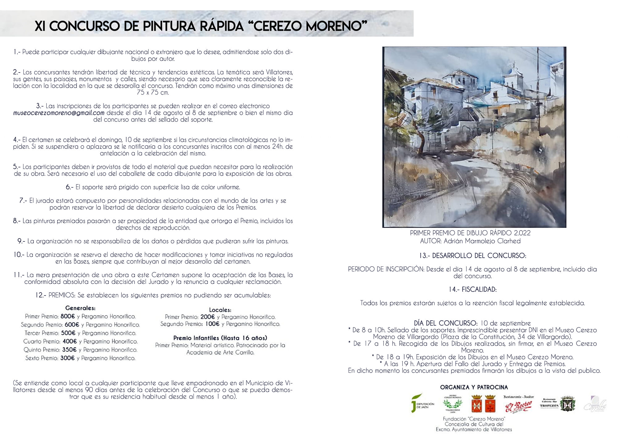 XI Concurso de Pintura Rápida Cerezo Moreno