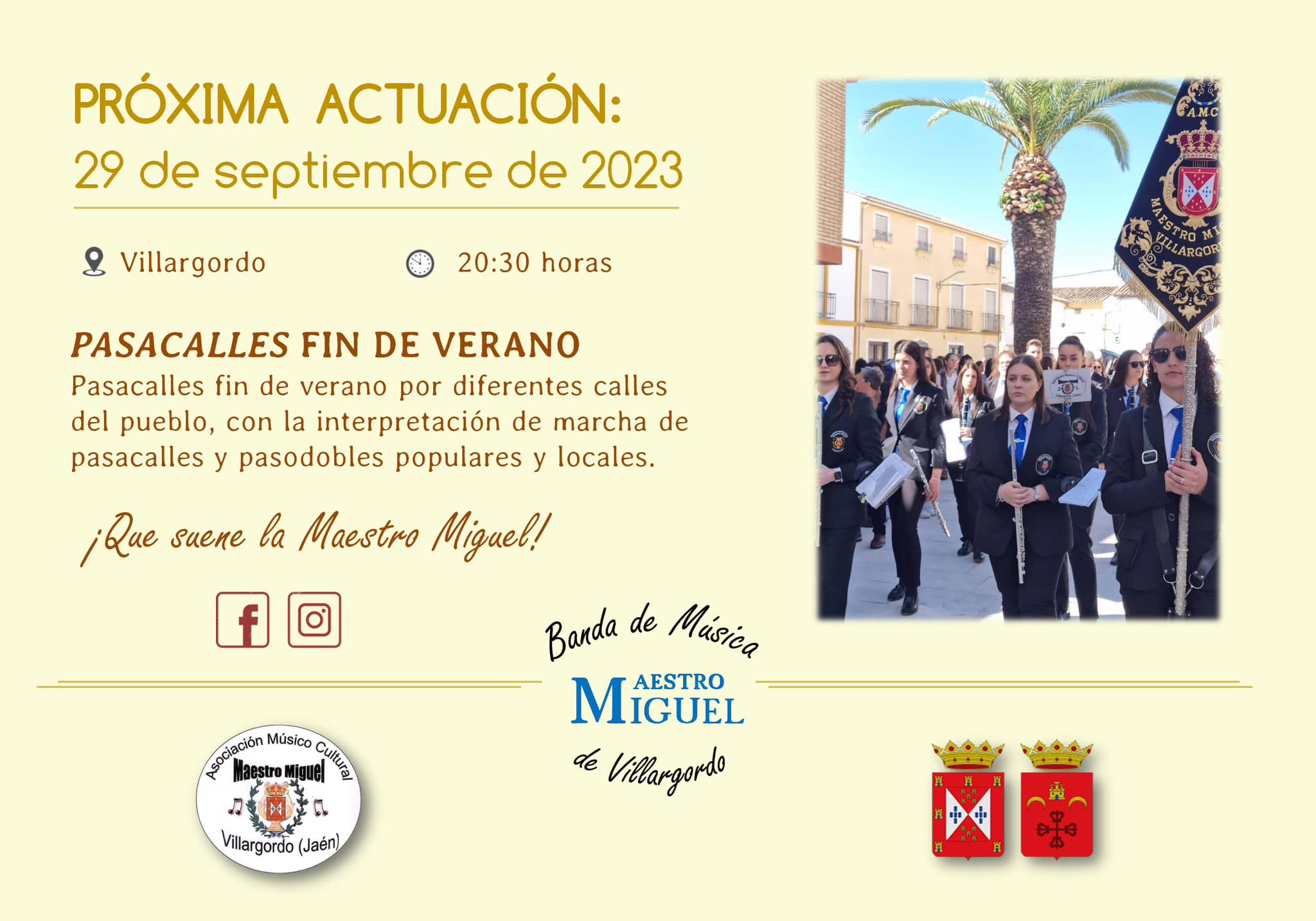 Pasacalles Fin de Verano Banda de Música Maestro Miguel