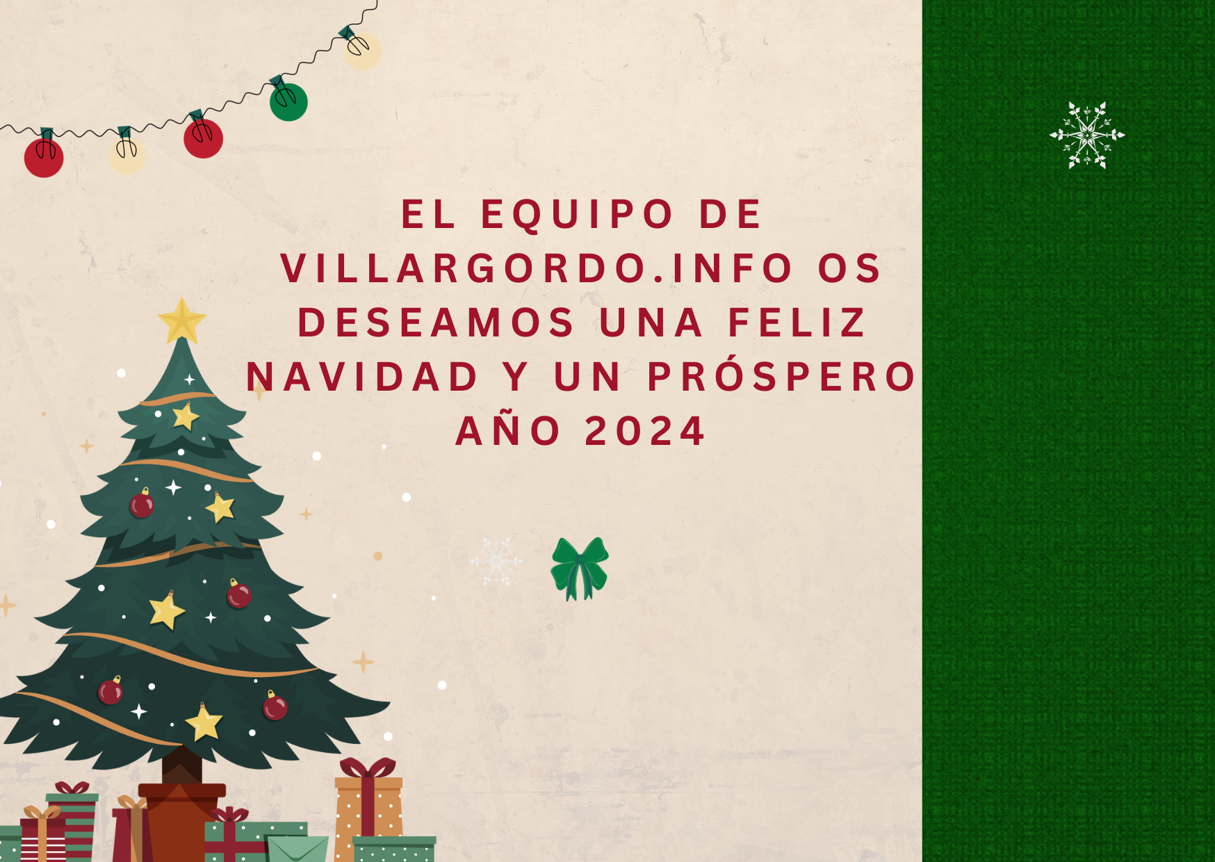Feliz Navidad y Próspero 2024