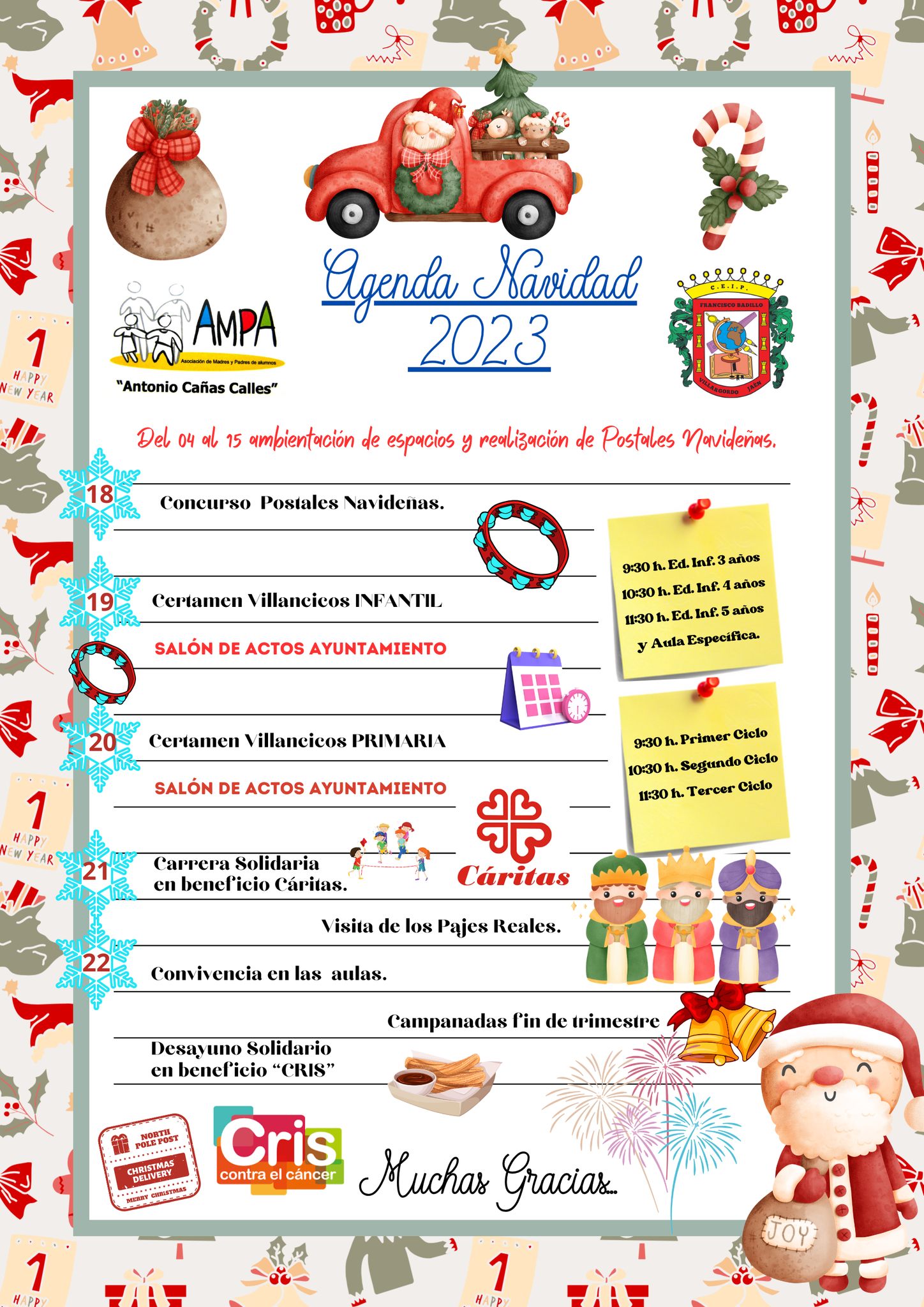 Agenda Navidad C.E.I.P Francisco Badillo