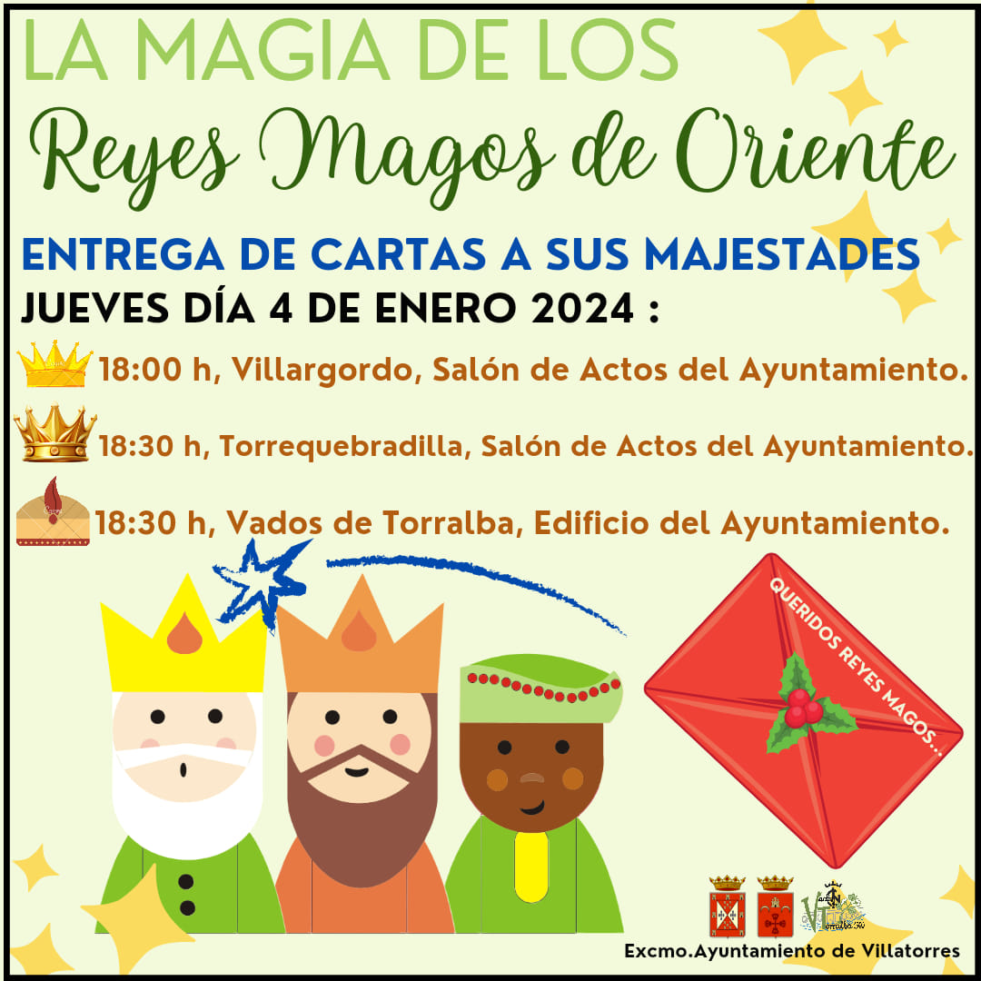 Entrega de cartas a sus majestades