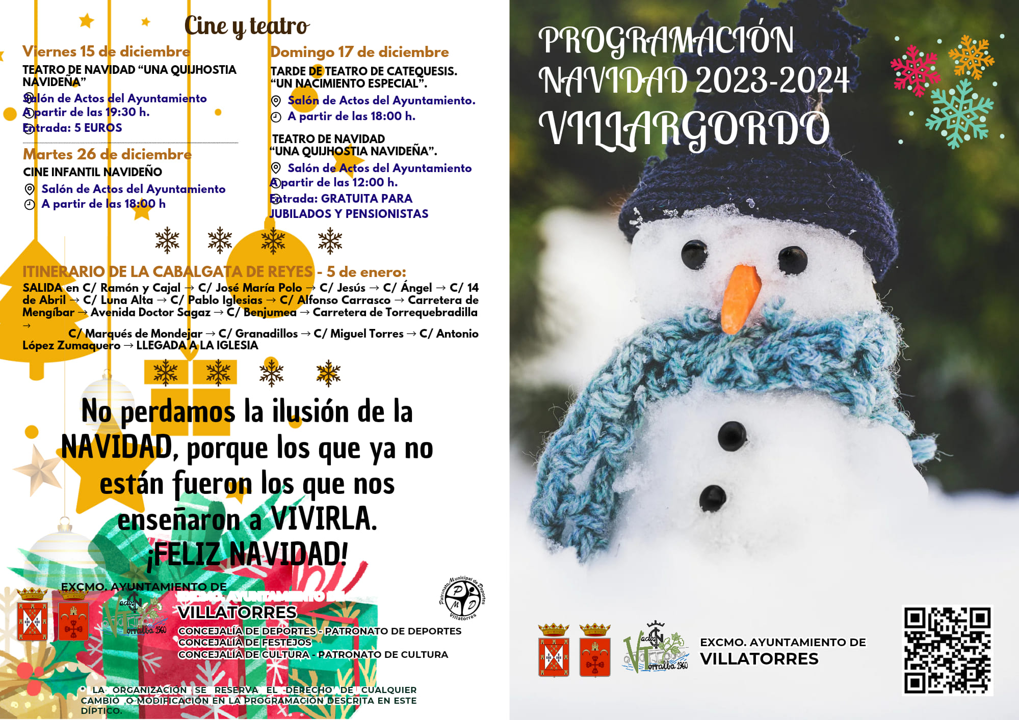Programación Navidad 2023