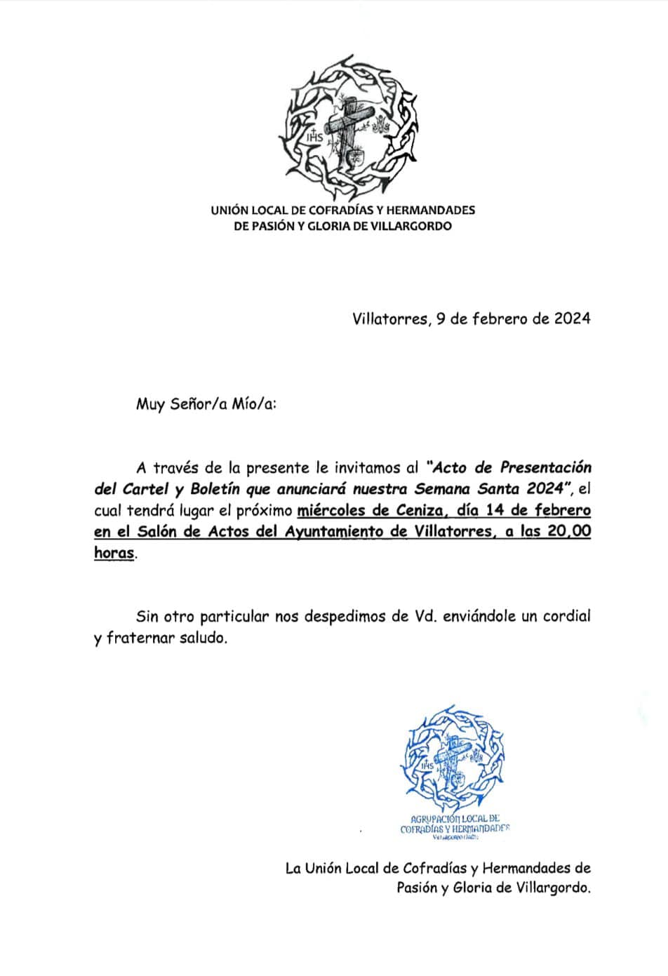 Presentación del cartel de Semana Santa