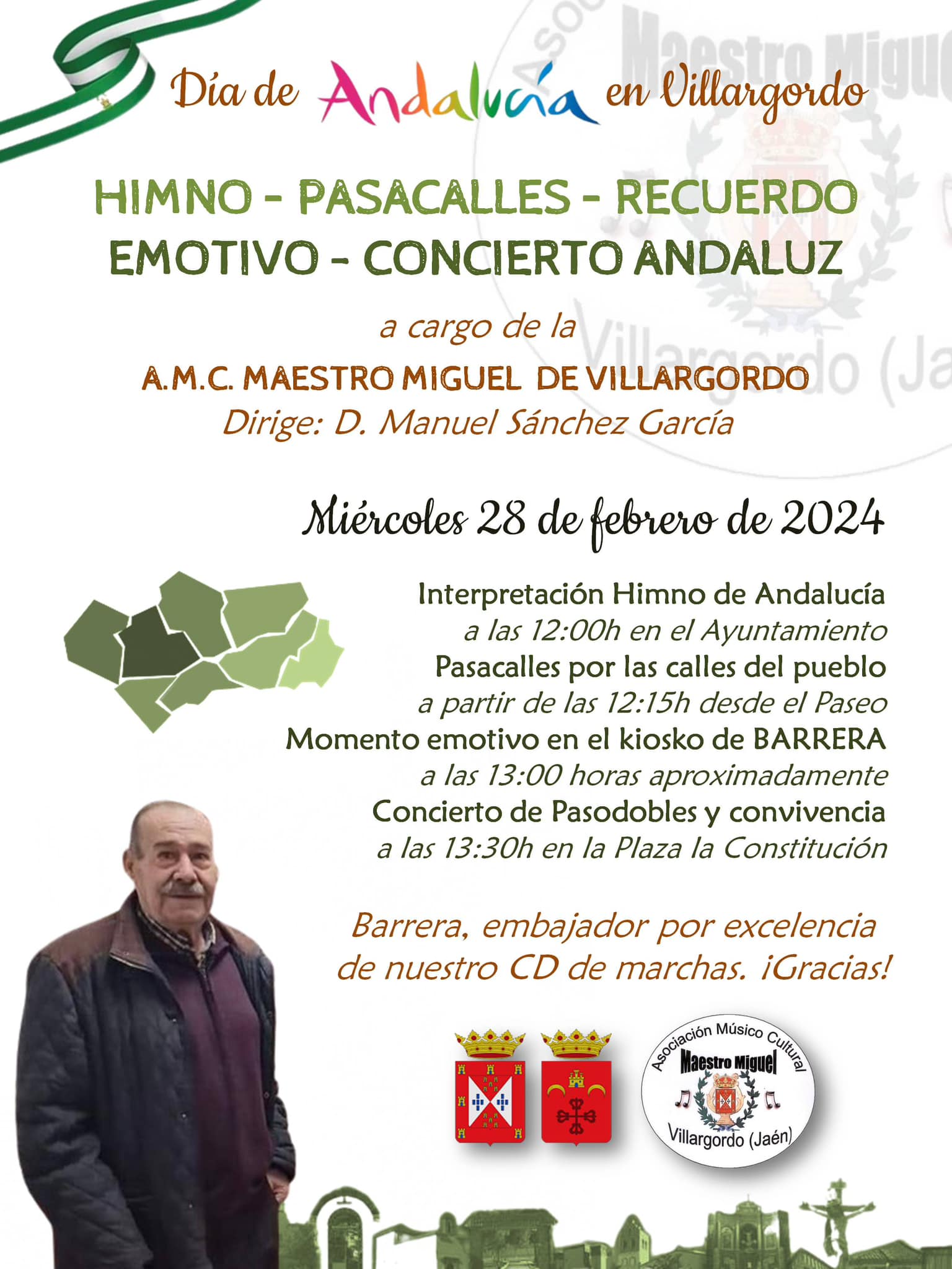 Actos A.M.C Maestro Miguel en el Día de Andalucía