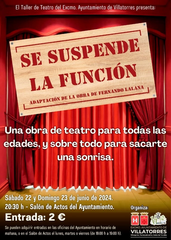 Obra de teatro "Se suspende la función"