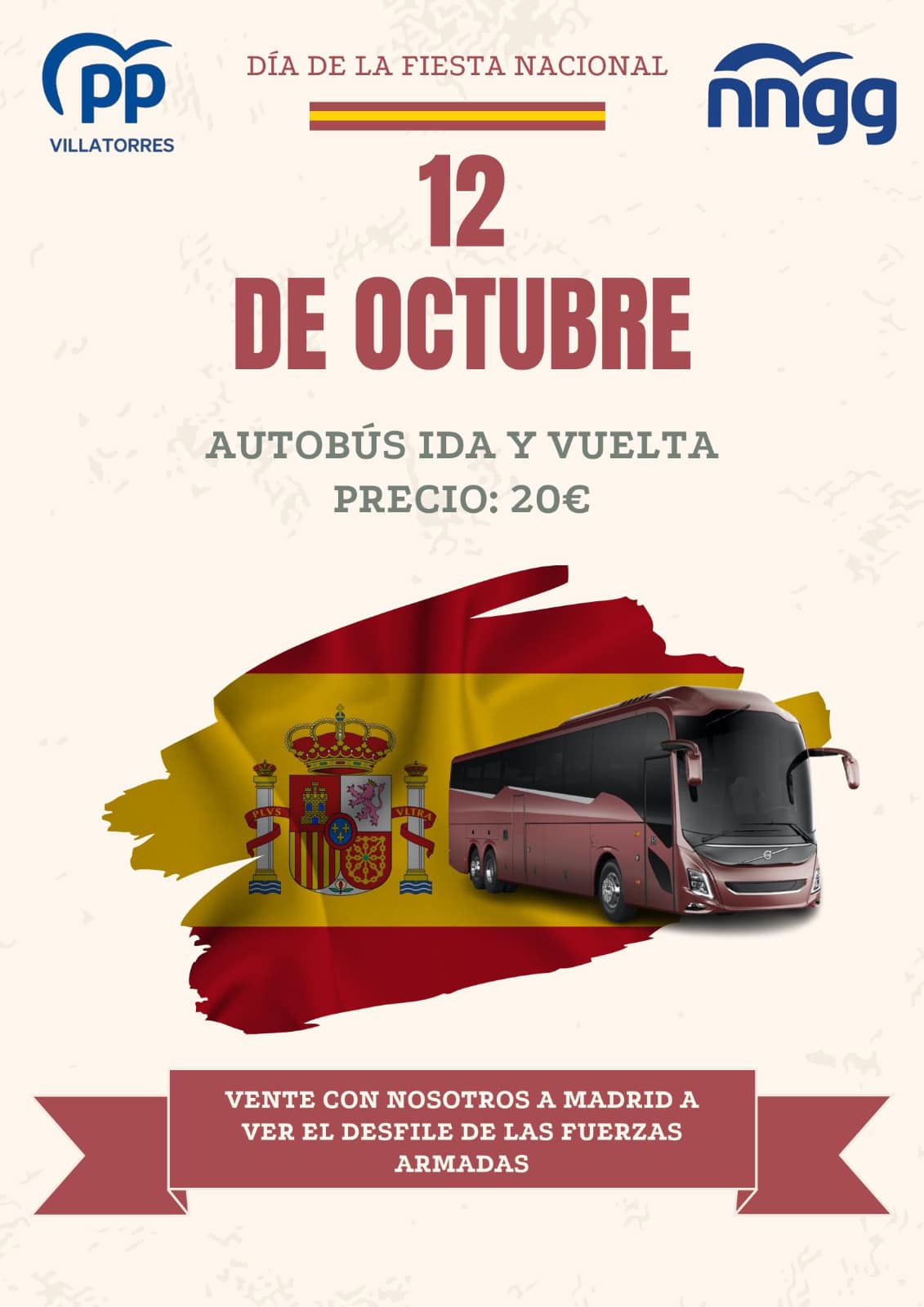 Viaje al desfile de las fuerzas armadas