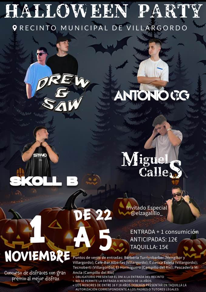 Venta de entradas para Halloween Party