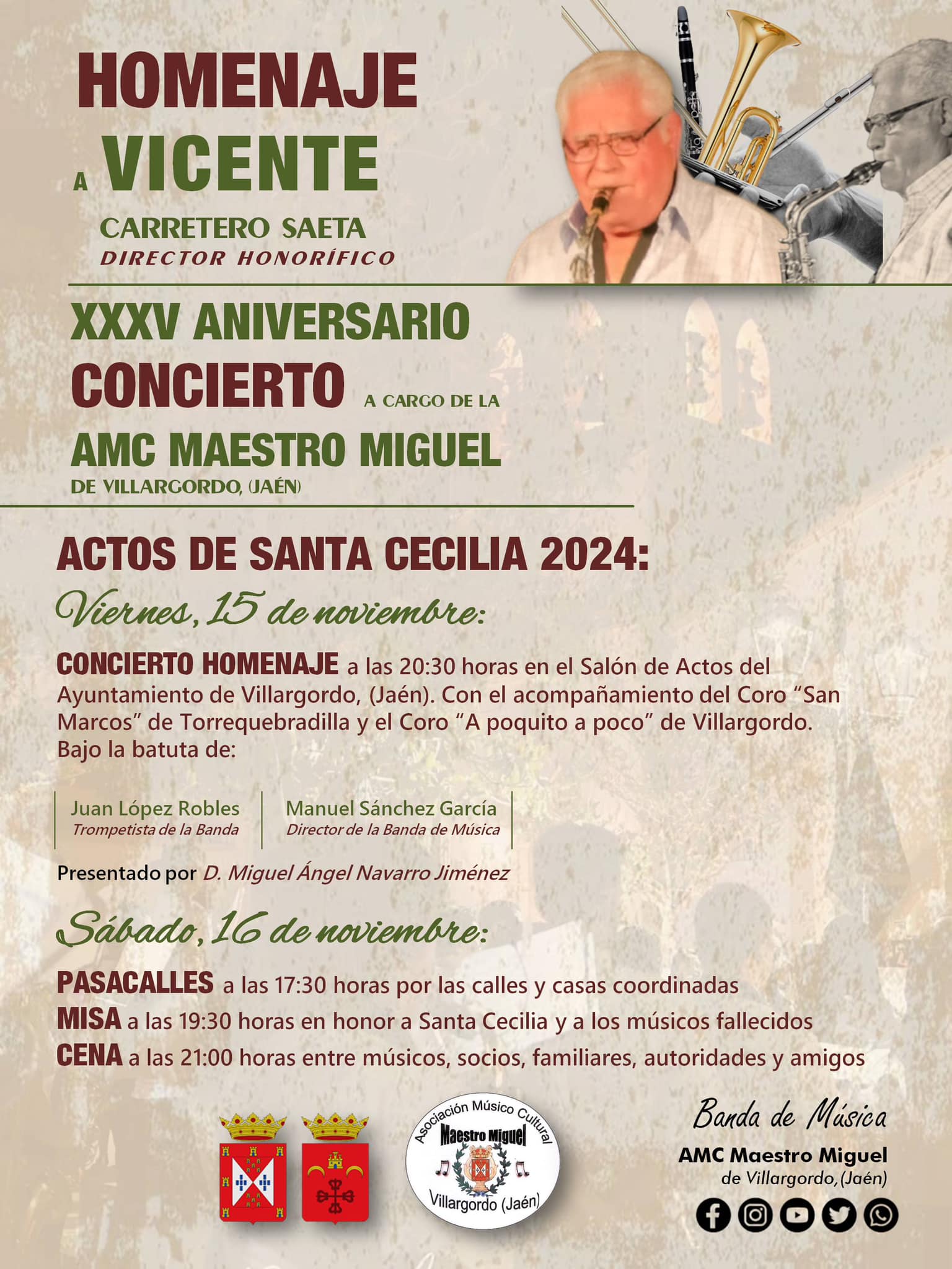 Actos Santa Cecilia A.M.C Maestro Miguel