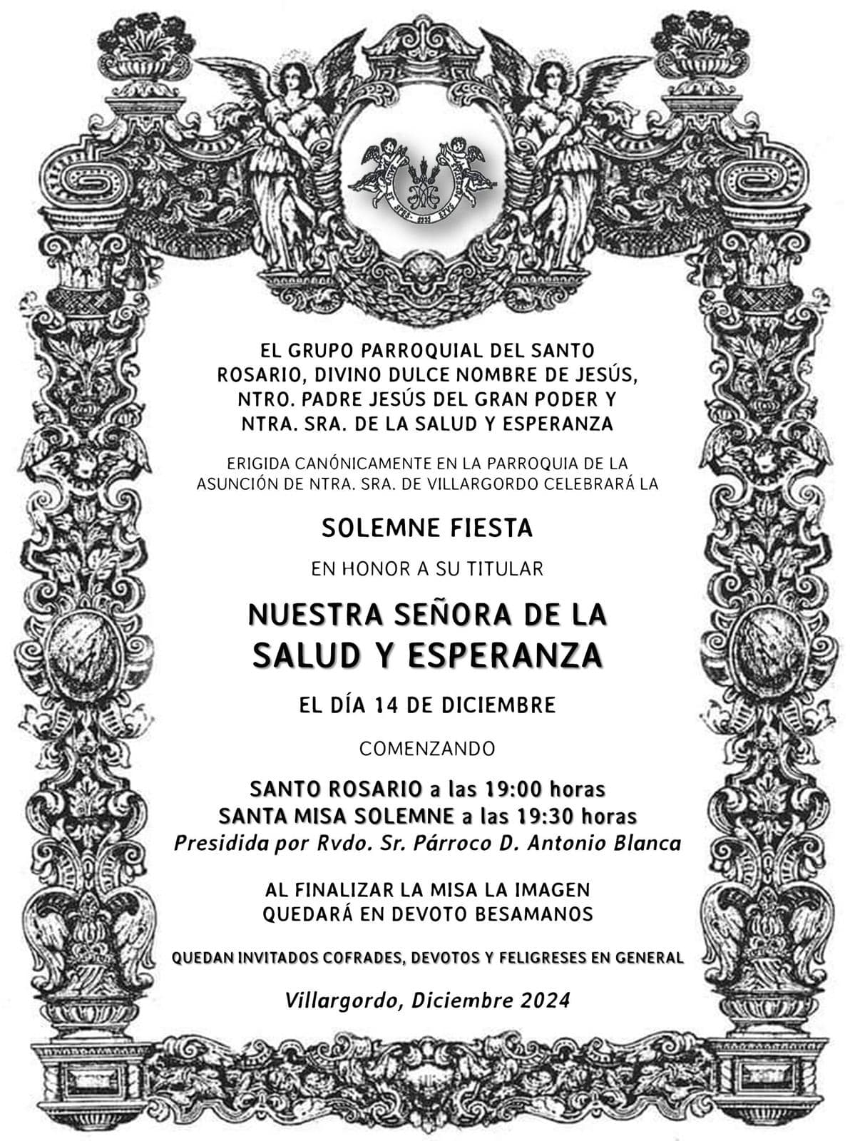 Solemne Fiesta en honor de Ntra. Sra. de la Salud y Esperanza