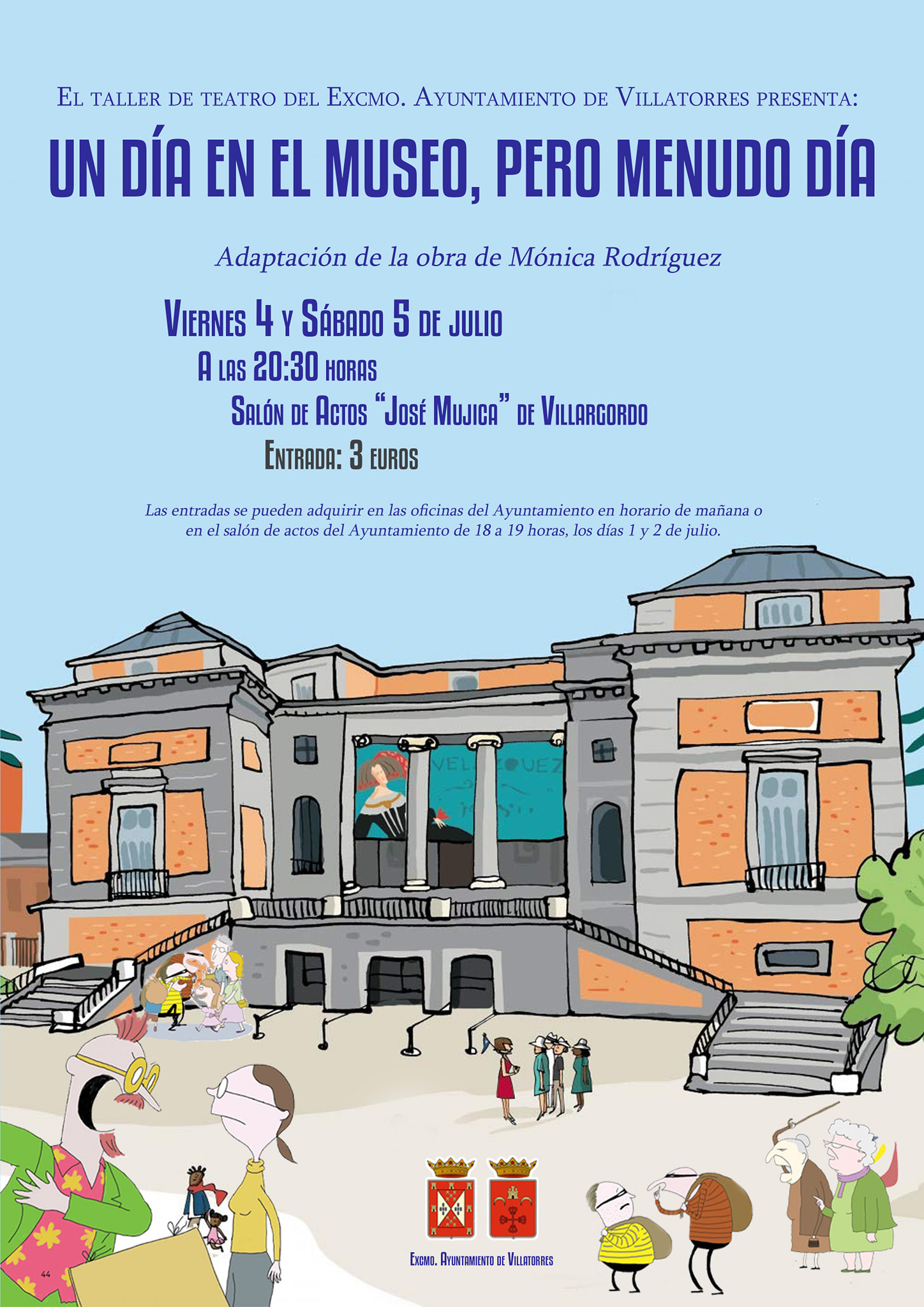 El taller de teatro presenta Un día en el museo, pero menuda día