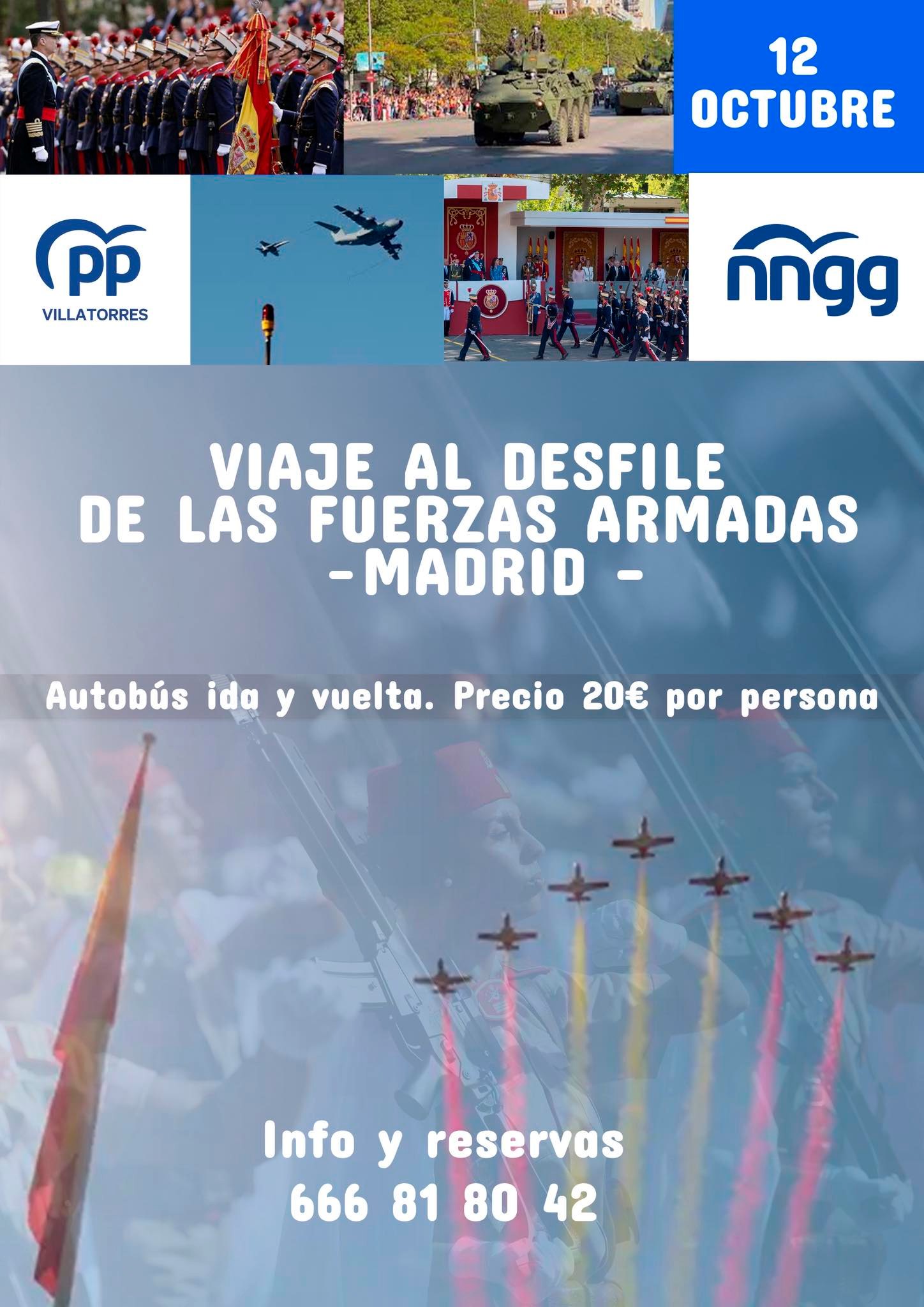 Viaje al desfile de las fuerzas armadas